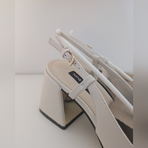 Cast Block Heel Slingback Pumps - Picture 7 of 9